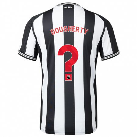 Kandiny Bambino Maglia Ryan Dougherty #0 Nero Bianco Kit Gara Home 2023/24 Maglietta