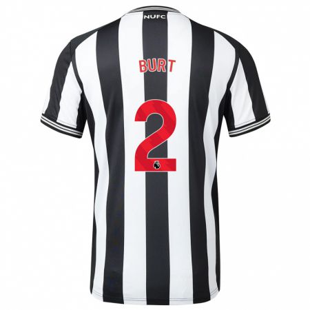 Kandiny Bambino Maglia Daisy Burt #2 Nero Bianco Kit Gara Home 2023/24 Maglietta