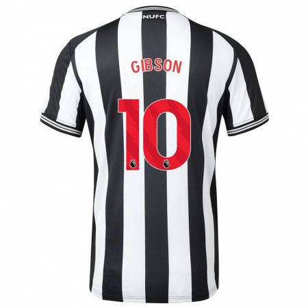 Kandiny Kinder Georgia Gibson #10 Schwarz-Weiss Heimtrikot Trikot 2023/24 T-Shirt Österreich