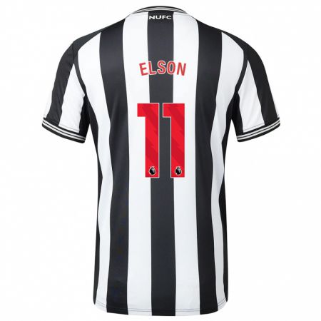 Kandiny Bambino Maglia Kacie Elson #11 Nero Bianco Kit Gara Home 2023/24 Maglietta