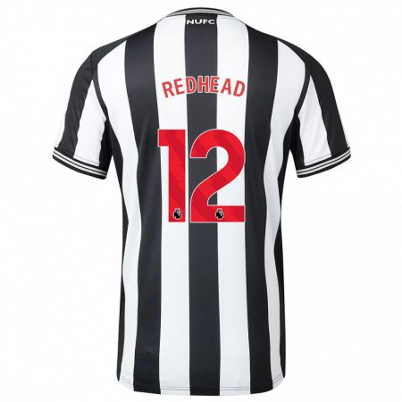 Kandiny Bambino Maglia Cara Milne-Redhead #12 Nero Bianco Kit Gara Home 2023/24 Maglietta