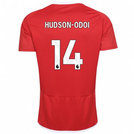 Kandiny Niño Camiseta Callum Hudson-Odoi #14 Rojo 1ª Equipación 2023/24 La Camisa México