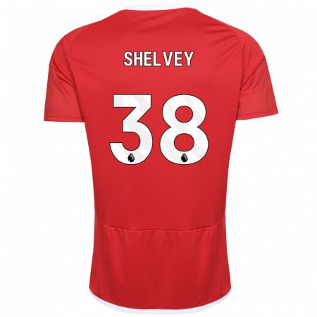 Kandiny Niño Camiseta George Shelvey #38 Rojo 1ª Equipación 2023/24 La Camisa México