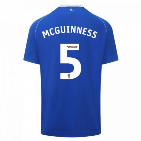 Kandiny Niño Camiseta Mark Mcguinness #5 Azul 1ª Equipación 2023/24 La Camisa