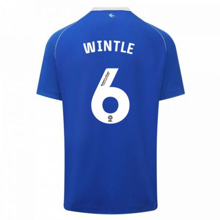 Kandiny Kinderen Ryan Wintle #6 Blauw Thuisshirt Thuistenue 2023/24 T-Shirt België