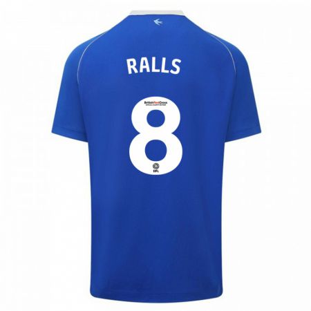 Kandiny Kinderen Joe Ralls #8 Blauw Thuisshirt Thuistenue 2023/24 T-Shirt België