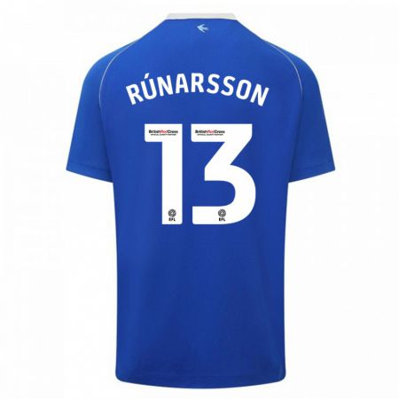 Kandiny Kinder Rúnar Alex Rúnarsson #13 Blau Heimtrikot Trikot 2023/24 T-Shirt Österreich