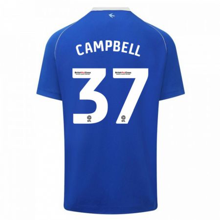 Kandiny Niño Camiseta Vontae Daley-Campbell #37 Azul 1ª Equipación 2023/24 La Camisa