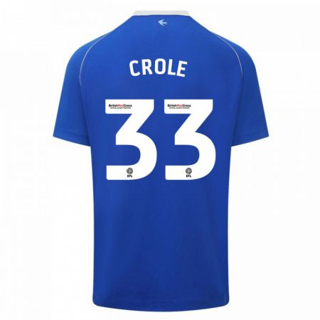 Kandiny Kinderen James Crole #33 Blauw Thuisshirt Thuistenue 2023/24 T-Shirt België