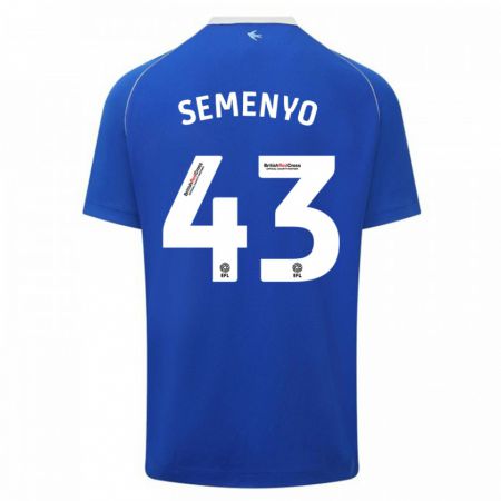 Kandiny Bambino Maglia Jai Semenyo #43 Blu Kit Gara Home 2023/24 Maglietta