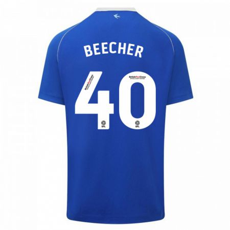 Kandiny Bambino Maglia Josh Beecher #40 Blu Kit Gara Home 2023/24 Maglietta