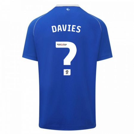 Kandiny Niño Camiseta Jake Davies #0 Azul 1ª Equipación 2023/24 La Camisa