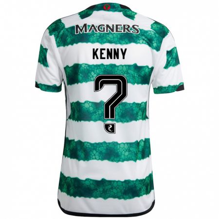 Kandiny Bambino Maglia Johnny Kenny #0 Verde Kit Gara Home 2023/24 Maglietta