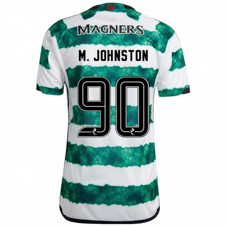 Kandiny Bambino Maglia Mikey Johnston #90 Verde Kit Gara Home 2023/24 Maglietta