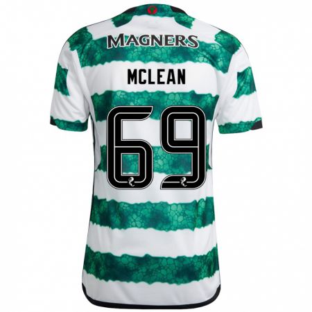 Kandiny Bambino Maglia Kai Mclean #69 Verde Kit Gara Home 2023/24 Maglietta