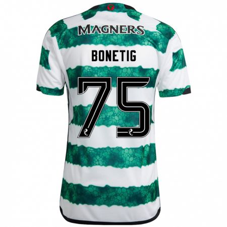 Kandiny Bambino Maglia Liam Bonetig #75 Verde Kit Gara Home 2023/24 Maglietta