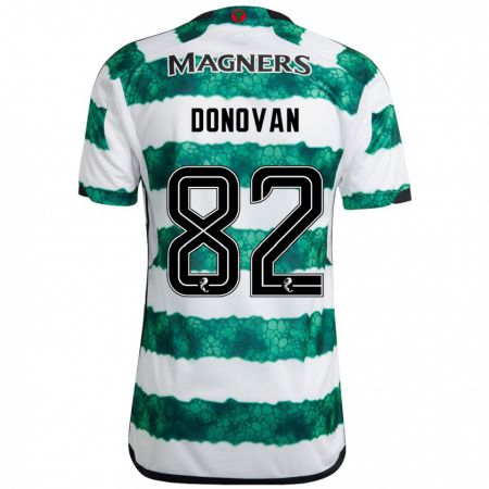 Kandiny Bambino Maglia Colby Donovan #82 Verde Kit Gara Home 2023/24 Maglietta