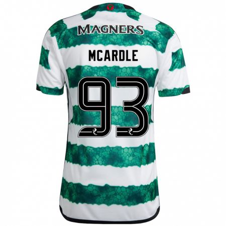 Kandiny Bambino Maglia Sean Mcardle #93 Verde Kit Gara Home 2023/24 Maglietta