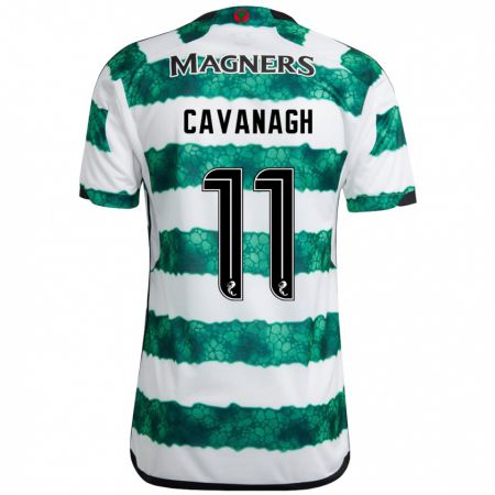 Kandiny Bambino Maglia Colette Cavanagh #11 Verde Kit Gara Home 2023/24 Maglietta