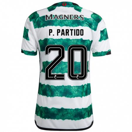 Kandiny Bambino Maglia Paula Partido #20 Verde Kit Gara Home 2023/24 Maglietta