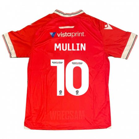 Kandiny Kinderen Paul Mullin #10 Rood Thuisshirt Thuistenue 2023/24 T-Shirt België