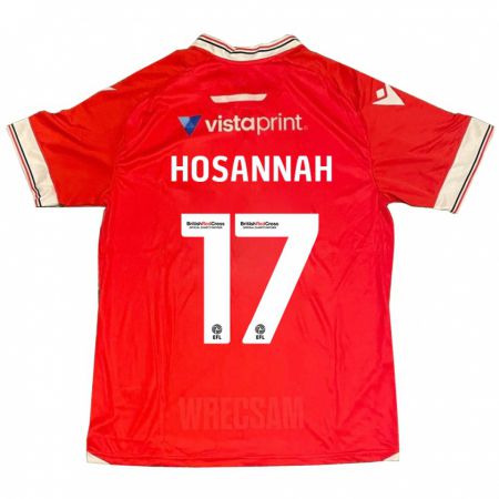 Kandiny Kinderen Bryce Hosannah #17 Rood Thuisshirt Thuistenue 2023/24 T-Shirt België