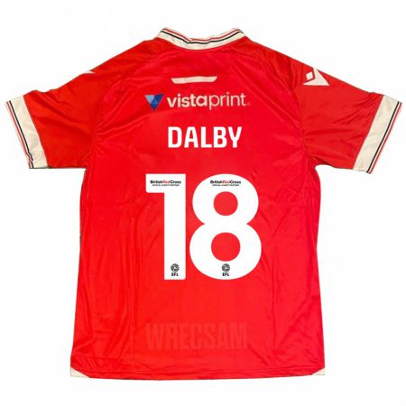 Kandiny Kinder Sam Dalby #18 Rot Heimtrikot Trikot 2023/24 T-Shirt Österreich