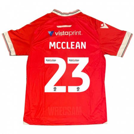 Kandiny Kinderen James Mcclean #23 Rood Thuisshirt Thuistenue 2023/24 T-Shirt België