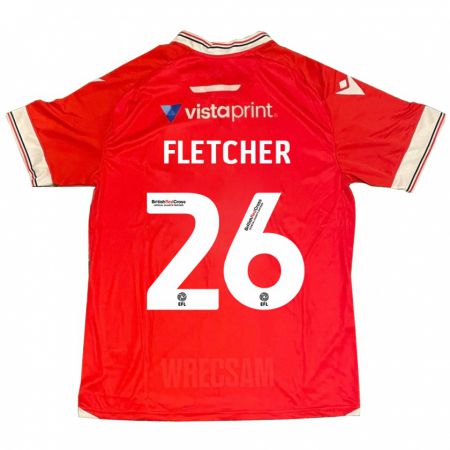 Kandiny Kinderen Steven Fletcher #26 Rood Thuisshirt Thuistenue 2023/24 T-Shirt België