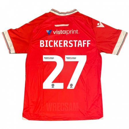 Kandiny Kinder Jake Bickerstaff #27 Rot Heimtrikot Trikot 2023/24 T-Shirt Österreich