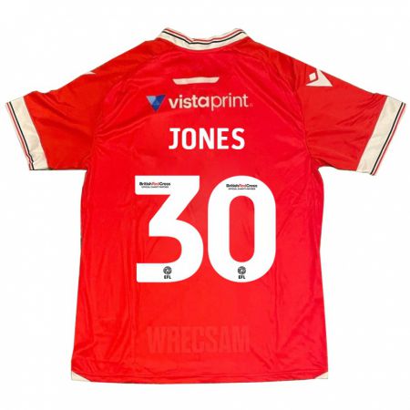 Kandiny Bambino Maglia James Jones #30 Rosso Kit Gara Home 2023/24 Maglietta