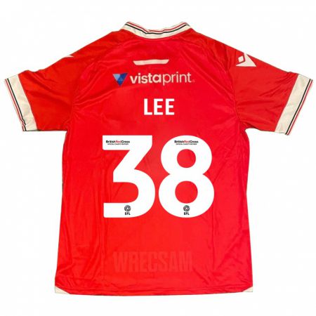 Kandiny Bambino Maglia Elliot Lee #38 Rosso Kit Gara Home 2023/24 Maglietta