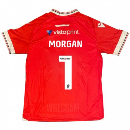 Kandiny Bambino Maglia Delyth Morgan #1 Rosso Kit Gara Home 2023/24 Maglietta