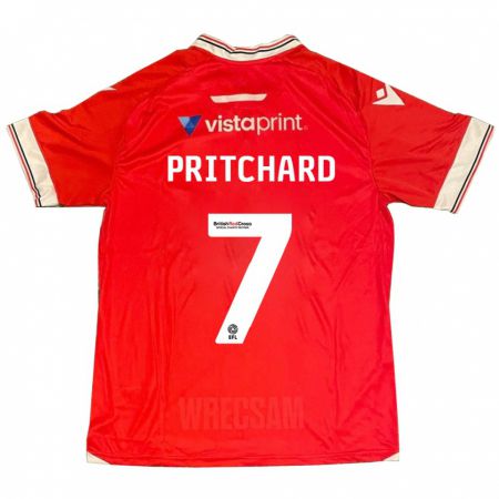 Kandiny Kinder Rebecca Pritchard #7 Rot Heimtrikot Trikot 2023/24 T-Shirt Österreich