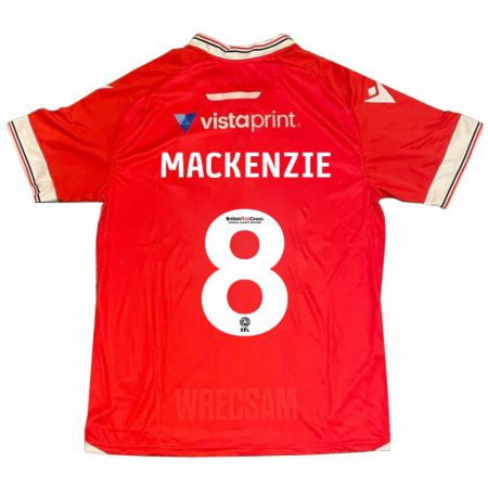 Kandiny Bambino Maglia Libby Mackenzie #8 Rosso Kit Gara Home 2023/24 Maglietta