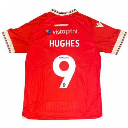 Kandiny Kinderen Rosie Hughes #9 Rood Thuisshirt Thuistenue 2023/24 T-Shirt België