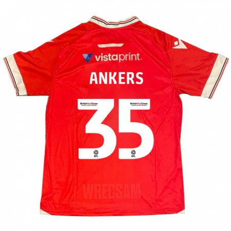 Kandiny Bambino Maglia Chloe Ankers #35 Rosso Kit Gara Home 2023/24 Maglietta