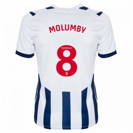 Kandiny Kinderen Jayson Molumby #8 Wit Thuisshirt Thuistenue 2023/24 T-Shirt België