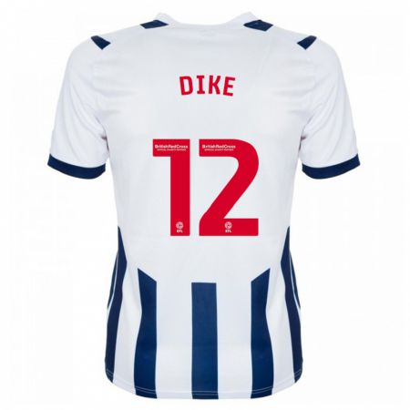 Kandiny Kinderen Daryl Dike #12 Wit Thuisshirt Thuistenue 2023/24 T-Shirt België