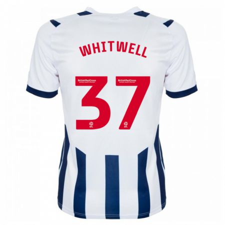 Kandiny Kinderen Harry Whitwell #37 Wit Thuisshirt Thuistenue 2023/24 T-Shirt België