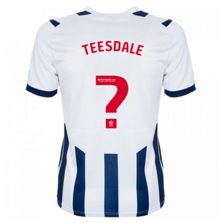 Kandiny Bambino Maglia Finn Teesdale #0 Bianco Kit Gara Home 2023/24 Maglietta