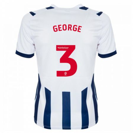 Kandiny Bambino Maglia Hannah George #3 Bianco Kit Gara Home 2023/24 Maglietta