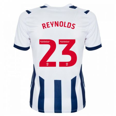 Kandiny Kinderen Taylor Reynolds #23 Wit Thuisshirt Thuistenue 2023/24 T-Shirt België