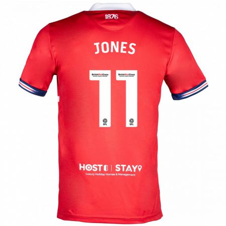 Kandiny Kinder Isaiah Jones #11 Rot Heimtrikot Trikot 2023/24 T-Shirt Österreich