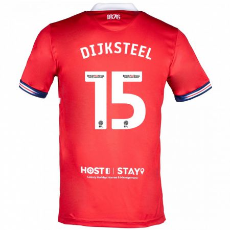 Kandiny Kinder Anfernee Dijksteel #15 Rot Heimtrikot Trikot 2023/24 T-Shirt Österreich