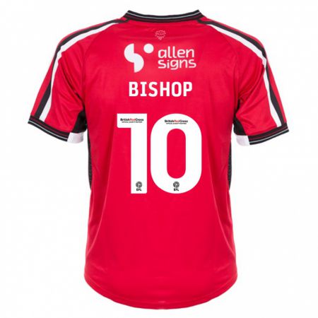 Kandiny Kinderen Teddy Bishop #10 Rood Thuisshirt Thuistenue 2023/24 T-Shirt België