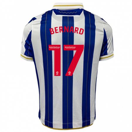 Kandiny Bambino Maglia Di'shon Bernard #17 Blu Bianco Kit Gara Home 2023/24 Maglietta