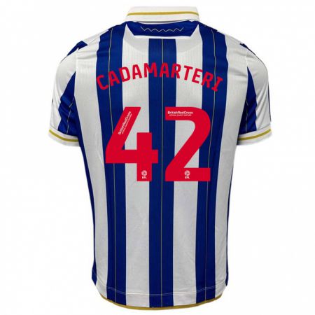 Kandiny Bambino Maglia Bailey Cadamarteri #42 Blu Bianco Kit Gara Home 2023/24 Maglietta