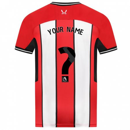 Kandiny Bambino Maglia Il Tuo Nome #0 Rosso Kit Gara Home 2023/24 Maglietta