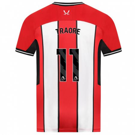 Kandiny Bambino Maglia Bénie Traoré #11 Rosso Kit Gara Home 2023/24 Maglietta